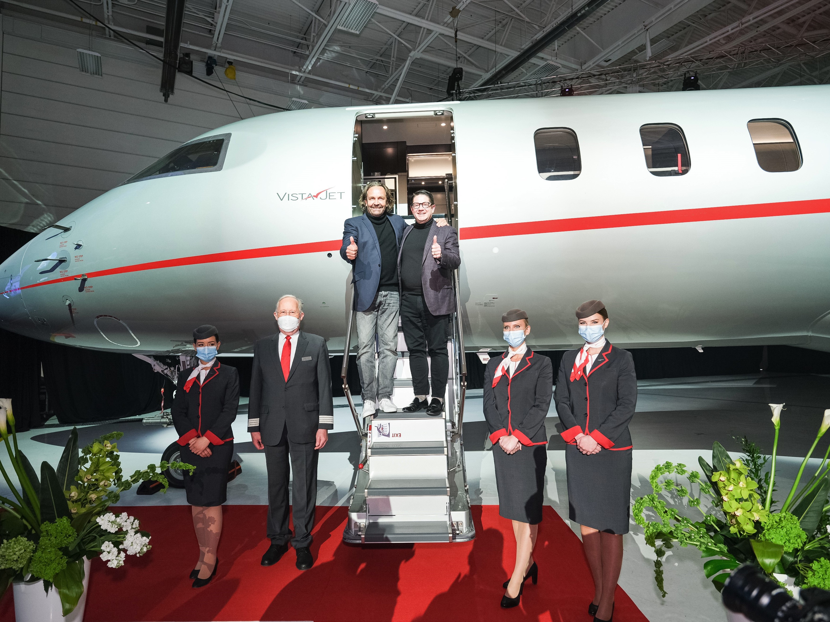 Eric Martel, Bombardier, and Thomas Flohr, VistaJet