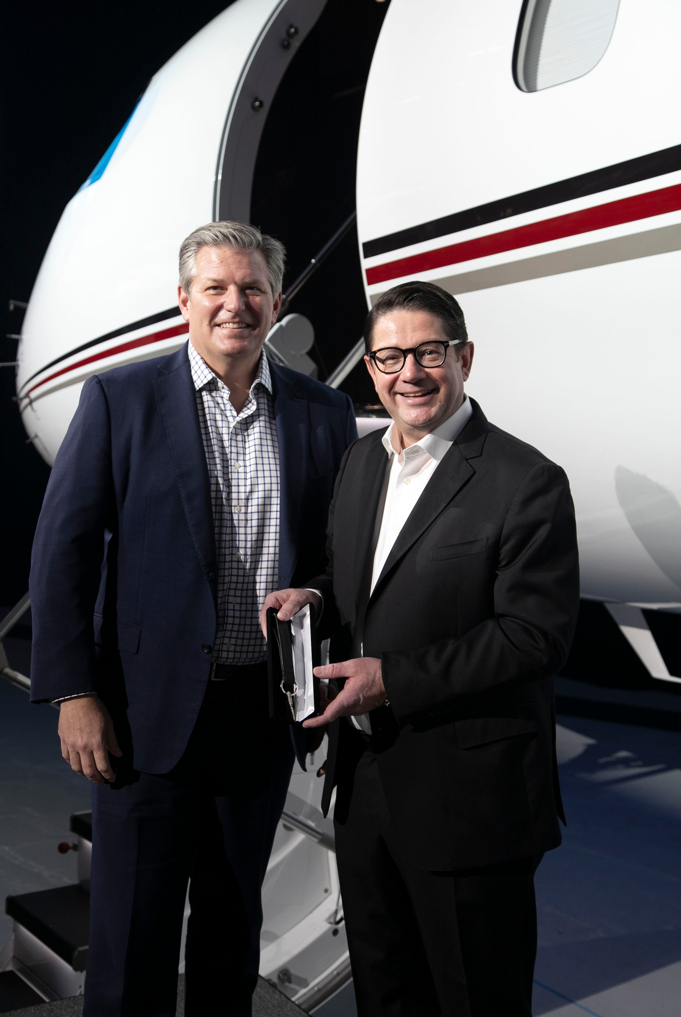 Le leader de NetJets reçoit la clé du Global 7500