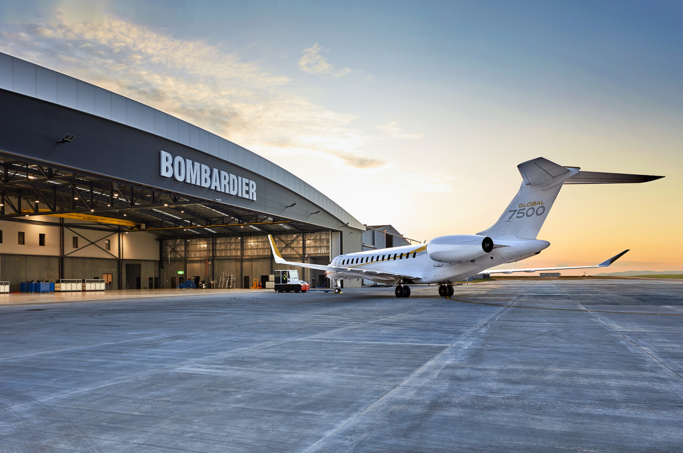 Extérieur du hangar du Centre de Service de Melbourne